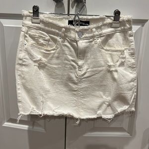 Express white denim skirt. Like new.